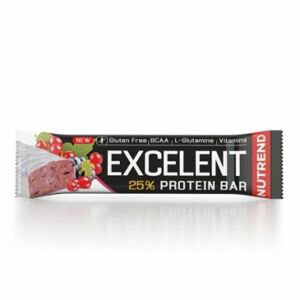 Proteínová tyčinka Nutrend Excellent 85g - Čierne ríbezle s brusnicami v jogurtovej poleve