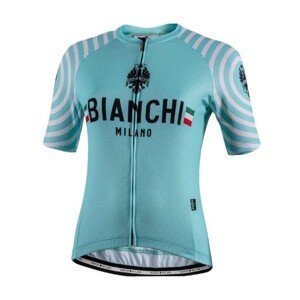 BIANCHI MILANO Cyklistický dres s krátkym rukávom - ALTANA LADY - svetlo modrá XL