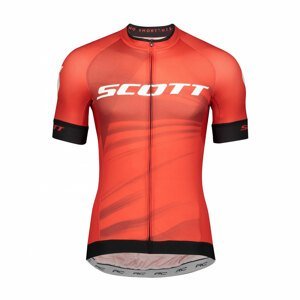 SCOTT Cyklistický dres s krátkym rukávom - RC PRO 2020 - čierna/červená/biela