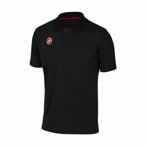 CASTELLI Cyklistické tričko s krátkym rukávom - RACE DAY POLO - čierna L