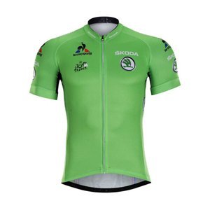 BONAVELO Cyklistický dres s krátkym rukávom - TOUR DE FRANCE - zelená