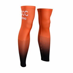 BONAVELO Cyklistické návleky na nohy - CCC 2019 - oranžová/čierna M