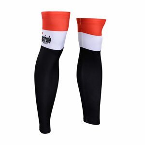 BONAVELO Cyklistické návleky na nohy - TREK - čierna/červená/biela