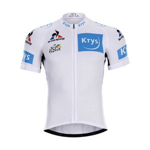 BONAVELO Cyklistický dres s krátkym rukávom - TOUR DE FRANCE  - biela L