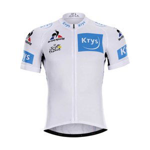 BONAVELO Cyklistický dres s krátkym rukávom - TOUR DE FRANCE  - biela L