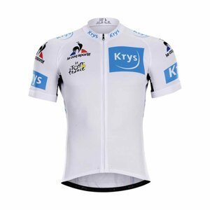 BONAVELO Cyklistický dres s krátkym rukávom - TOUR DE FRANCE  - biela 3XL