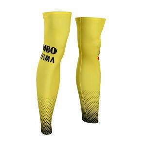 BONAVELO Cyklistické návleky na nohy - JUMBO-VISMA 2019 - žltá S