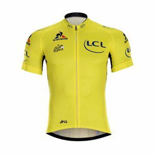 BONAVELO Cyklistický dres s krátkym rukávom - TOUR DE FRANCE  - žltá 2XL