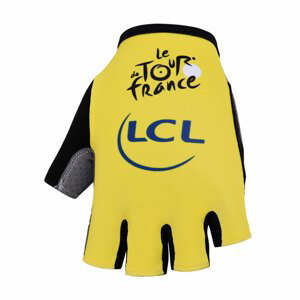 BONAVELO Cyklistické rukavice krátkoprsté - TOUR DE FRANCE - žltá