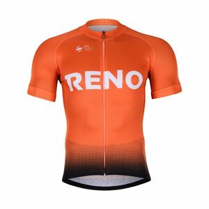 BONAVELO Cyklistický dres s krátkym rukávom - CCC RENO 2019 - oranžová 3XL