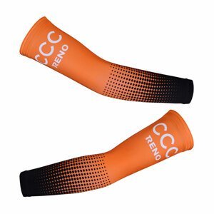 BONAVELO Cyklistické návleky na ruky - CCC 2019 - oranžová 2XL