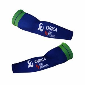 BONAVELO Cyklistické návleky na ruky - ORICA 2018 - modrá/zelená 2XL