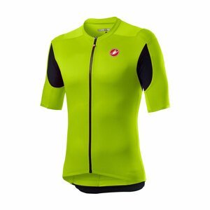 CASTELLI Cyklistický dres s krátkym rukávom - SUPERLEGGERA 2 - čierna/zelená