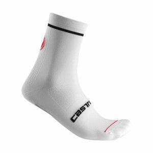 CASTELLI Cyklistické ponožky klasické - ENTRATA 13 - biela