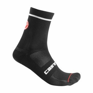 CASTELLI Cyklistické ponožky klasické - ENTRATA 9 - čierna S-M