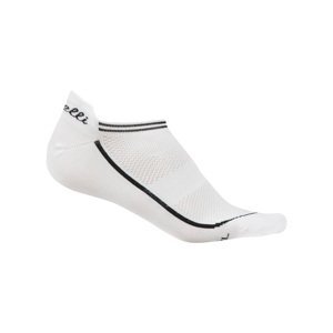 CASTELLI Cyklistické ponožky členkové - INVISIBLE LADY - biela L-XL