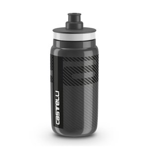 CASTELLI Cyklistická fľaša na vodu - FLY TEAM 550 ML - šedá