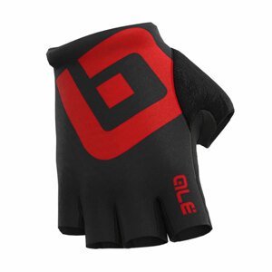 ALÉ Cyklistické rukavice krátkoprsté - AIR - čierna/červená L