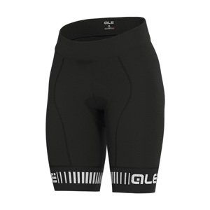 ALÉ Cyklistické nohavice krátke bez trakov - STRADA LADY - biela/čierna S