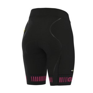 ALÉ Cyklistické nohavice krátke bez trakov - STRADA LADY - ružová/čierna S