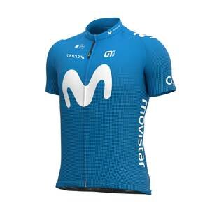 ALÉ Cyklistický dres s krátkym rukávom - MOVISTAR 2021 PRIME - svetlo modrá 3XL