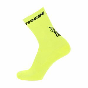 SANTINI Cyklistické ponožky klasické - TREK SEGAFREDO 2021 - žltá