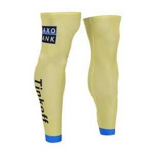 BONAVELO Cyklistické návleky na nohy - TINKOFF SAXO 2015 - žltá/modrá M