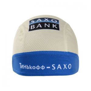 BONAVELO Cyklistická bandana - TINKOFF SAXO  - biela/modrá UNI