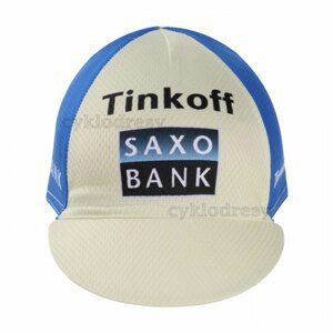 BONAVELO Cyklistická čiapka - TINKOFF SAXO - modrá/biela
