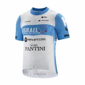 KATUSHA SPORTS Cyklistický dres s krátkym rukávom - ISRAEL 2020 - biela/svetlo modrá S