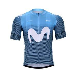 BONAVELO Cyklistický dres s krátkym rukávom - MOVISTAR 2020 - modrá XL