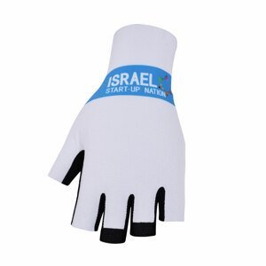 BONAVELO Cyklistické rukavice krátkoprsté - ISRAEL 2020 - modrá/biela XL