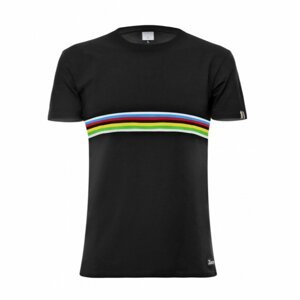 SANTINI Cyklistické tričko s krátkym rukávom - UCI - čierna S