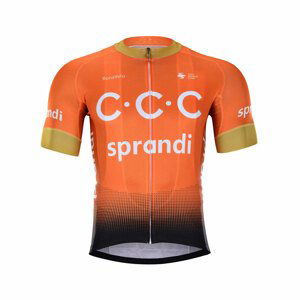 BONAVELO Cyklistický dres s krátkym rukávom - CCC 2020 - oranžová M