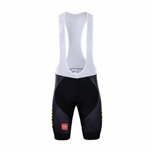 BONAVELO Cyklistické nohavice krátke s trakmi - JUMBO-VISMA 2020 - čierna 4XL