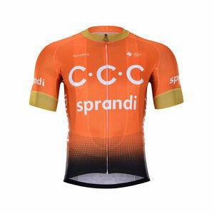 BONAVELO Cyklistický dres s krátkym rukávom - CCC 2020 - oranžová 3XL