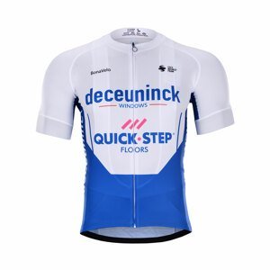 BONAVELO Cyklistický dres s krátkym rukávom - QUICKSTEP 2020 - modrá/biela XS