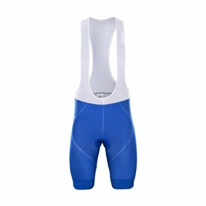 BONAVELO Cyklistické nohavice krátke s trakmi - QUICKSTEP 2020 - modrá S