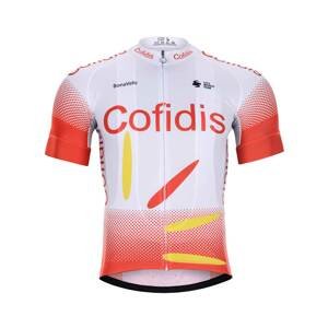 BONAVELO Cyklistický dres s krátkym rukávom - COFIDIS 2020 - biela/červená