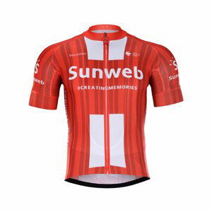 BONAVELO Cyklistický dres s krátkym rukávom - SUNWEB 2020 - červená M