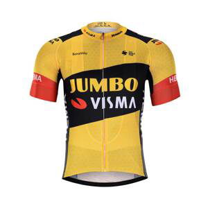 BONAVELO Cyklistický dres s krátkym rukávom - JUMBO-VISMA 2020 - žltá/čierna