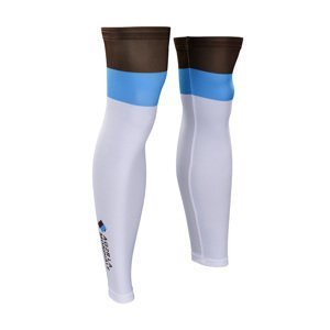 BONAVELO Cyklistické návleky na nohy - AG2R 2020 - modrá/biela/hnedá XL