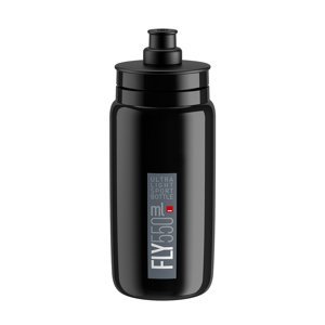 ELITE Cyklistická fľaša na vodu - FLY 550 ml - šedá/čierna