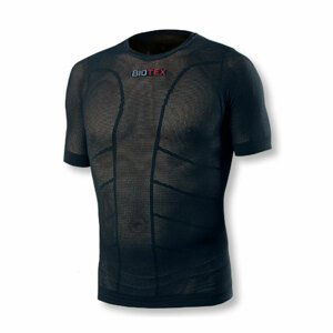 BIOTEX Cyklistické tričko s krátkym rukávom - SUN MESH - čierna XL-2XL