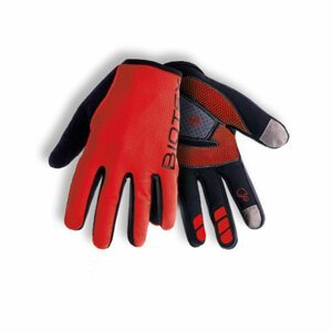 BIOTEX Cyklistické rukavice dlhoprsté - EPIC - červená/čierna M