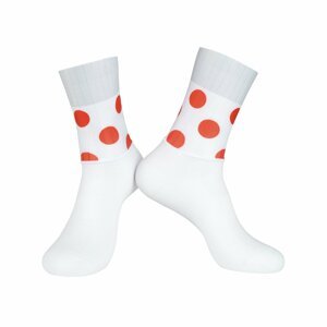 BONAVELO Cyklistické ponožky klasické - TOUR DE FRANCE - červená/biela L-XL