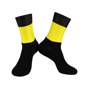 BONAVELO Cyklistické ponožky klasické - TOUR DE FRANCE - žltá/čierna S-M