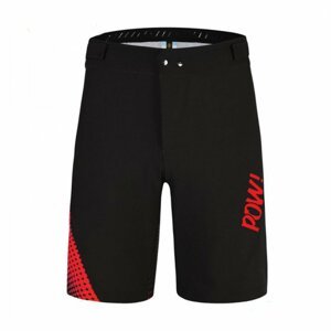 MONTON Cyklistické nohavice krátke bez trakov - POW MTB - červená/čierna S
