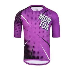 MONTON Cyklistický dres s krátkym rukávom - BAM MTB - fialová L