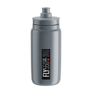 ELITE Cyklistická fľaša na vodu - FLY 550 ml - šedá